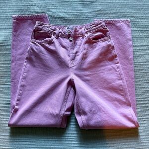 Zara pink jeans in size 4 USA (36 EU); never worn